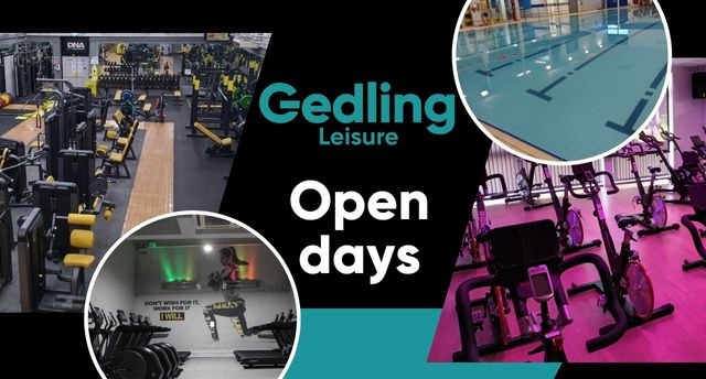 Gedling Leisure Open Days Images of gyms and pool